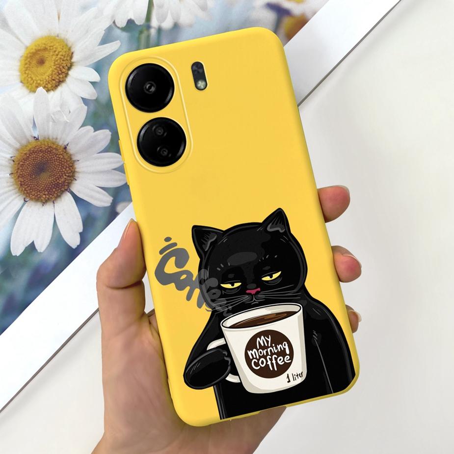 For Xiaomi Poco C65 Case Redmi 13C Cute Fashion Cartoon Cover Soft Silicone Phone Case For Xiaomi Redmi 13C Poco C65 C 65 Bumper