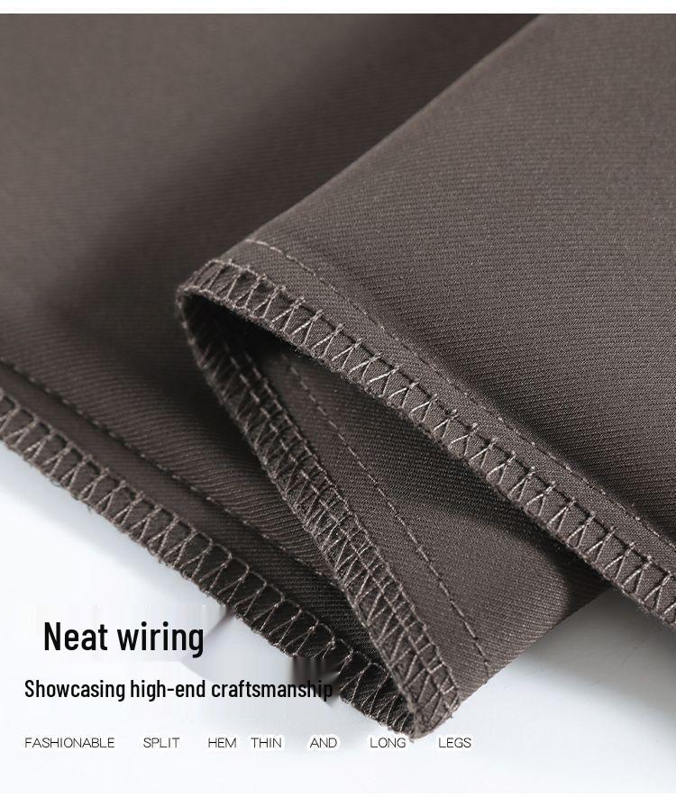 Women's 2026 Korean-Style High-Waisted Wide-Leg Professional Slimming Pants