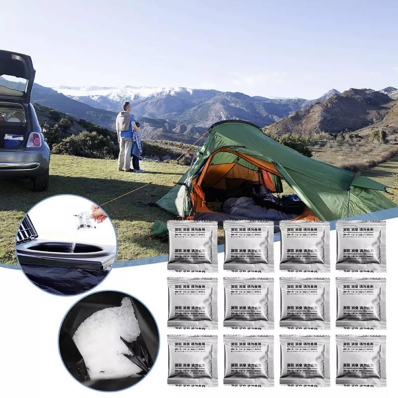 Toilet 12pcs Camping Chemicals Poo Gel Curing Agent Outdoor Portable Deodorant