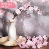50/100 Stück 4,5 cm Künstliche Blumen Seidenpflaumenblütenköpfe für Hochzeit Heimdekoration Braut Haarnadel Brosche Kranz DIY Bastelgeschenk