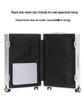 Aluminum-Magnesium Alloy Trolley Case - All-Metal Universal Wheel Luggage for Men and Women Business Carry-On