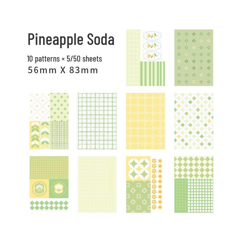 

Yanji Literary Lace Plaid Memo Paper Set for DIY Journals and Backgrounds