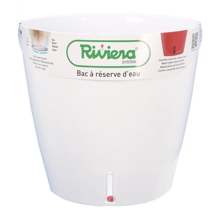 RIVIERA Water Reserve Tray - Round - Ø 36 X H 33 Cm - White