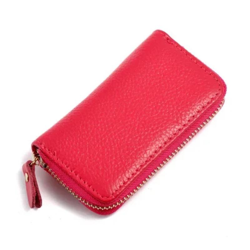 100% Genuine Leather Men's Card Bag, Multifunctional Car Key Bag, Women's Coin Purse