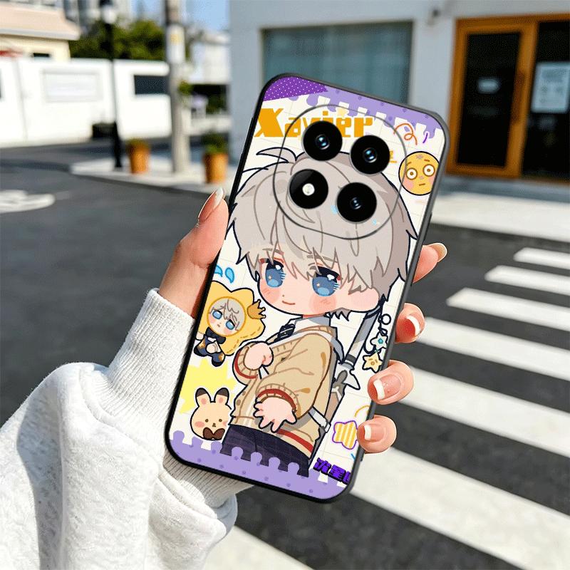 

Чехол для телефона Love And Deepspace, милый, мягкий, для Xiaomi Redmi Note 12 13 14 15 Pro Plus 11 12S 11S 11T 10 4G, черный, задняя крышка Redmi Note 14 Pro 5G