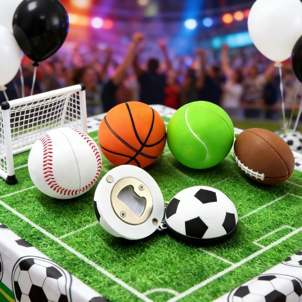 Fan Gift Sports Ball Bottle Opener Funny Ball Key Chain Novelty Beer Cap Remover  Collection Item