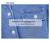 Veste chemise en jean délavé à manches longues pour femme - Style décontracté coréen Printemps/Automne 2025