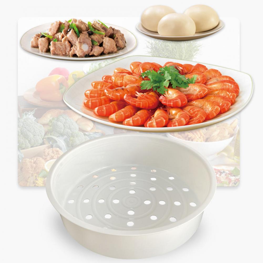 3L/5L Premium Steamer Holder 2 Sizes Drain Design Round Shape Anti Rust Plastic Steamer Steamer Basket Corrosion Resistant