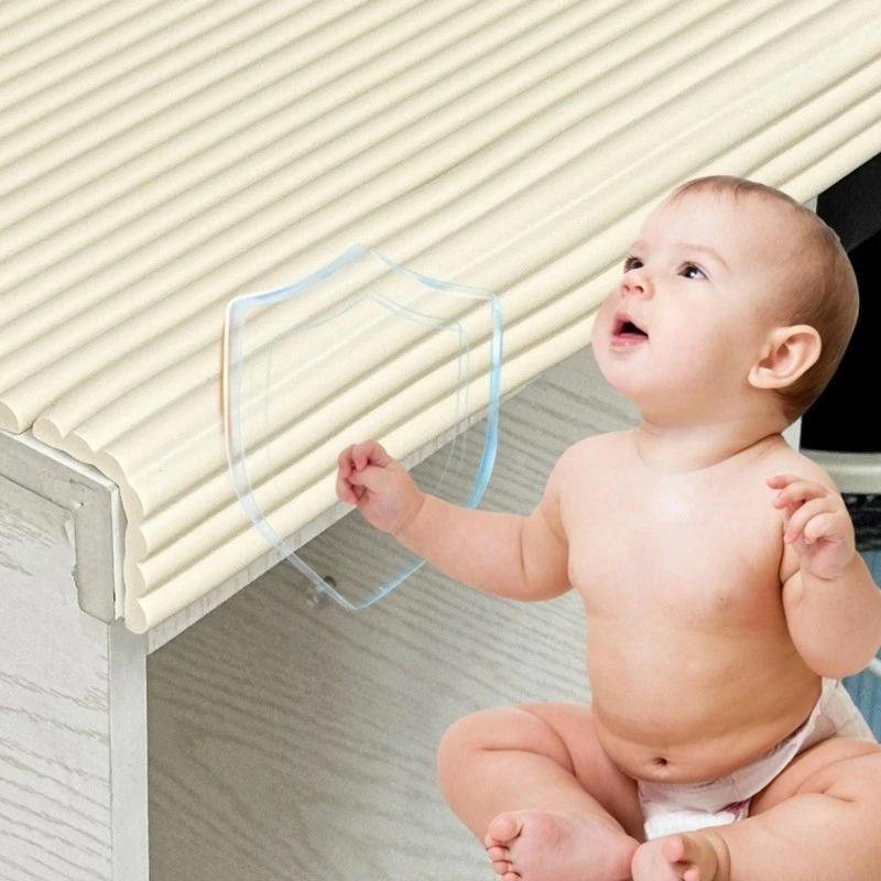 W Shaped Edge Bumper Strip Thick Soft High Elastic Cushion For Baby Safety Furniture Corner Protection