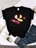 Short Sleeve Tops Funny Broken Egg And Skateboard Women Tshirt Korean Style Hip Hop TShirt For Women Harajuku Casual Clothes