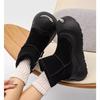 Ugly cute big head couple snow boots men's and women's winter velvet thickened northeast open smile big cotton shoes non-slip boots