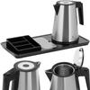 Conjunto de Boas-Vindas para Hotel Chaleira Elétrica com Bandeja 12 L 1800 W Prata
