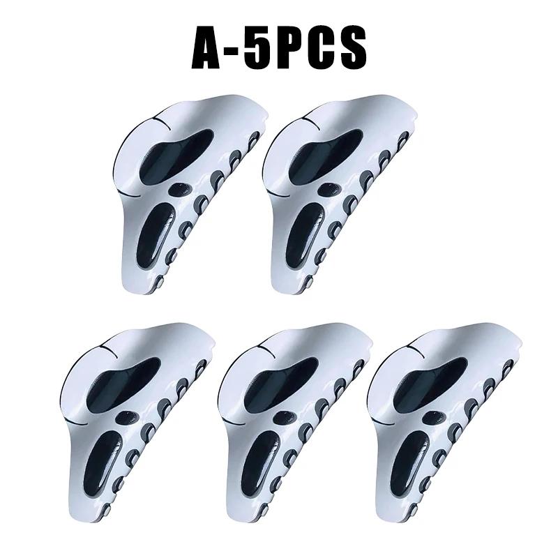 Ghost Face Halloween Claw Clips Spooky Smiley Mask Halloween Hair Accessories 3D Ghost Hair Clips Unique Fun Hair Clips