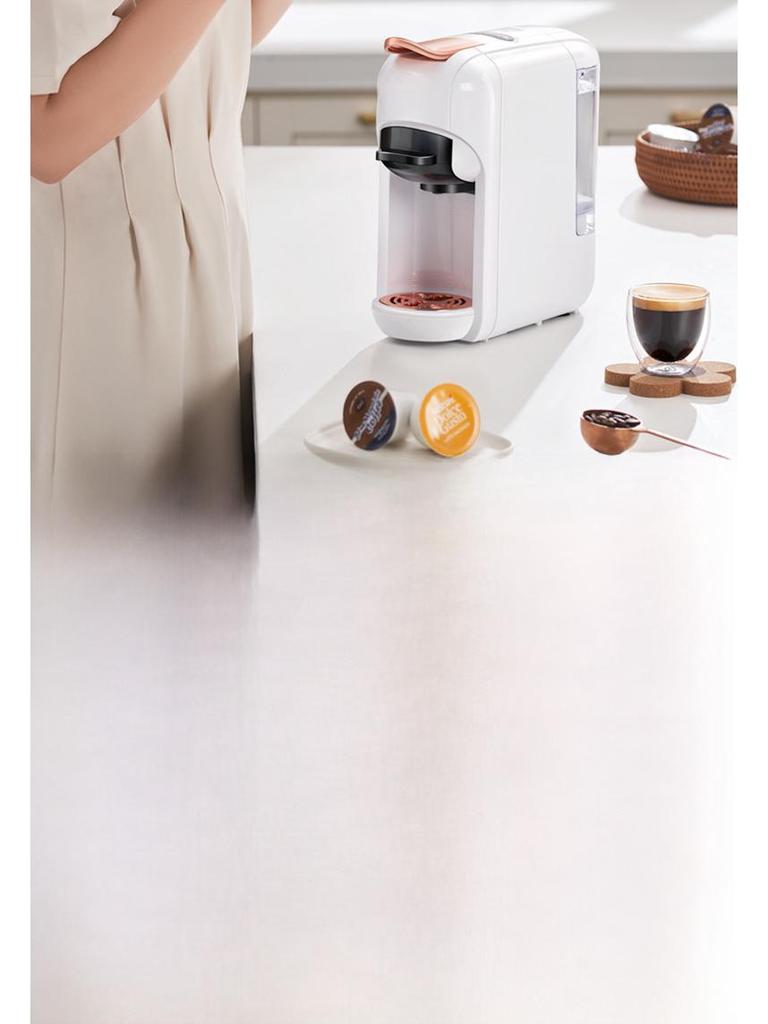 5-i-1 Helautomatisk Kapselkaffemaskin med 7 Varm-/Kaldnivåer for Espresso og Amerikansk Kaffe