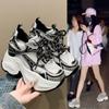 10CM Summer Breathable Mesh Sneakers Thick Bottom Sports Shoes New 2024 Women Wedges Casual Chunky Shoes High Platform Sneakers