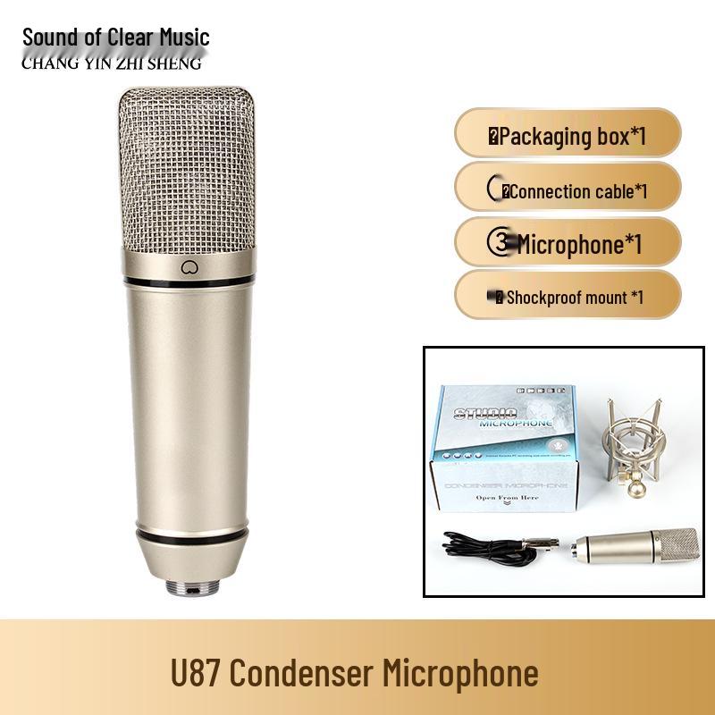 U87 High-Quality Condenser Microphone for Singing