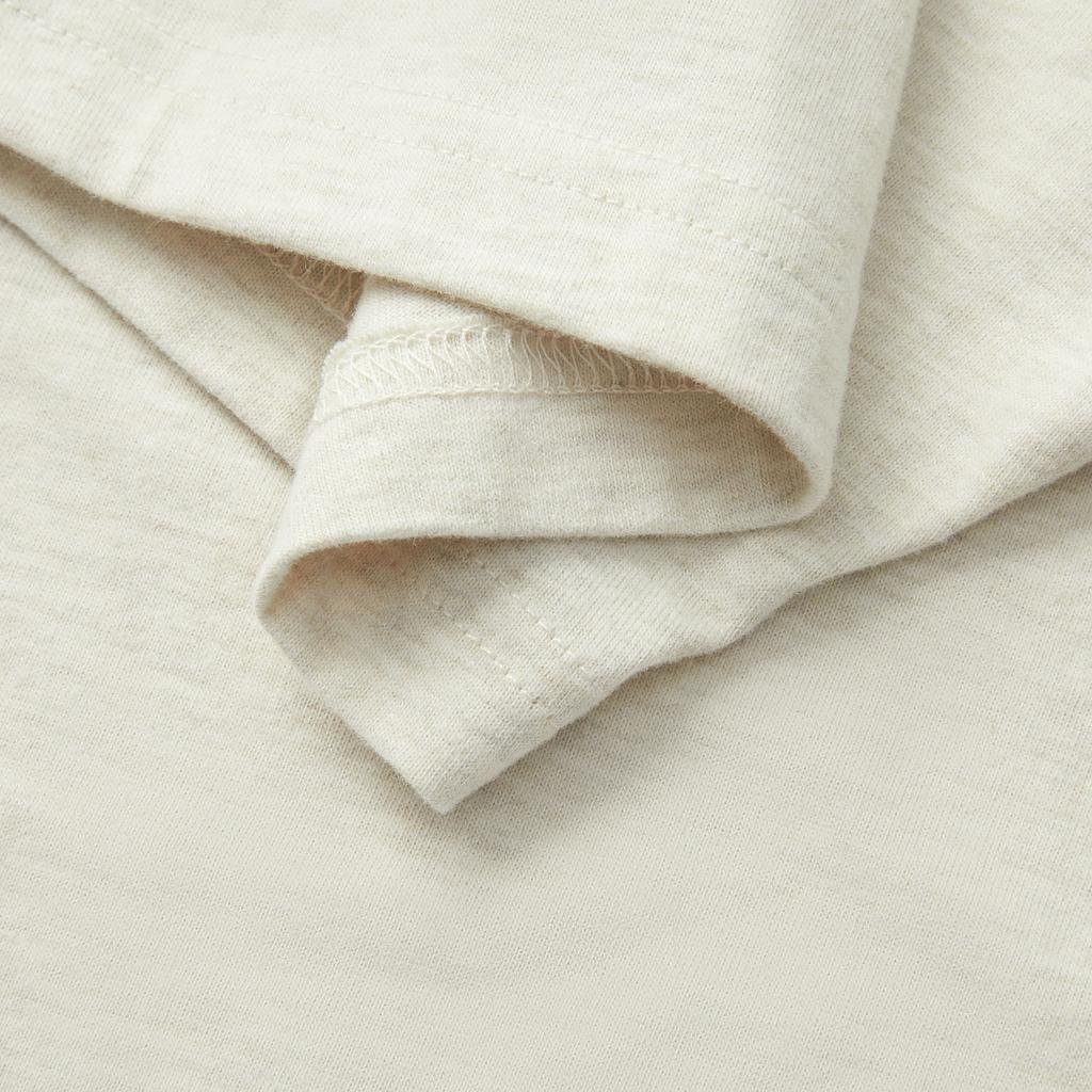 Li Ning Badfive Solid Color Round Neck Comfortable Breathable Versatile Loose Short Sleeve T-Shirt Men T-Shirts Flower-Gray Light-Khaki AHSV009-6