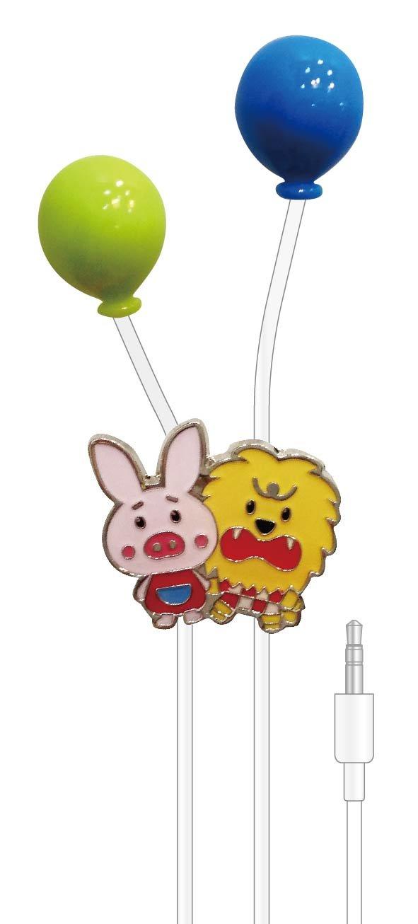 

Gourmandise Balloon Dog Tiny Stereo Earphones Piggy and Lion TN-04C