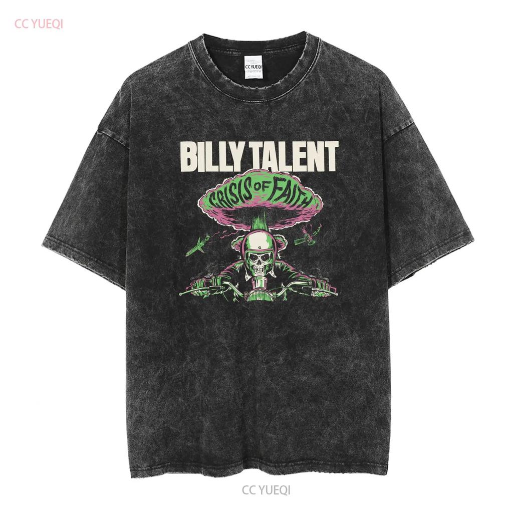 BILLY TALENT Crisis of Faith T Shirt Black Cotton S To 2345XL MD728 Long or Short Sleeves Vintage Washed Versatile Streetwear