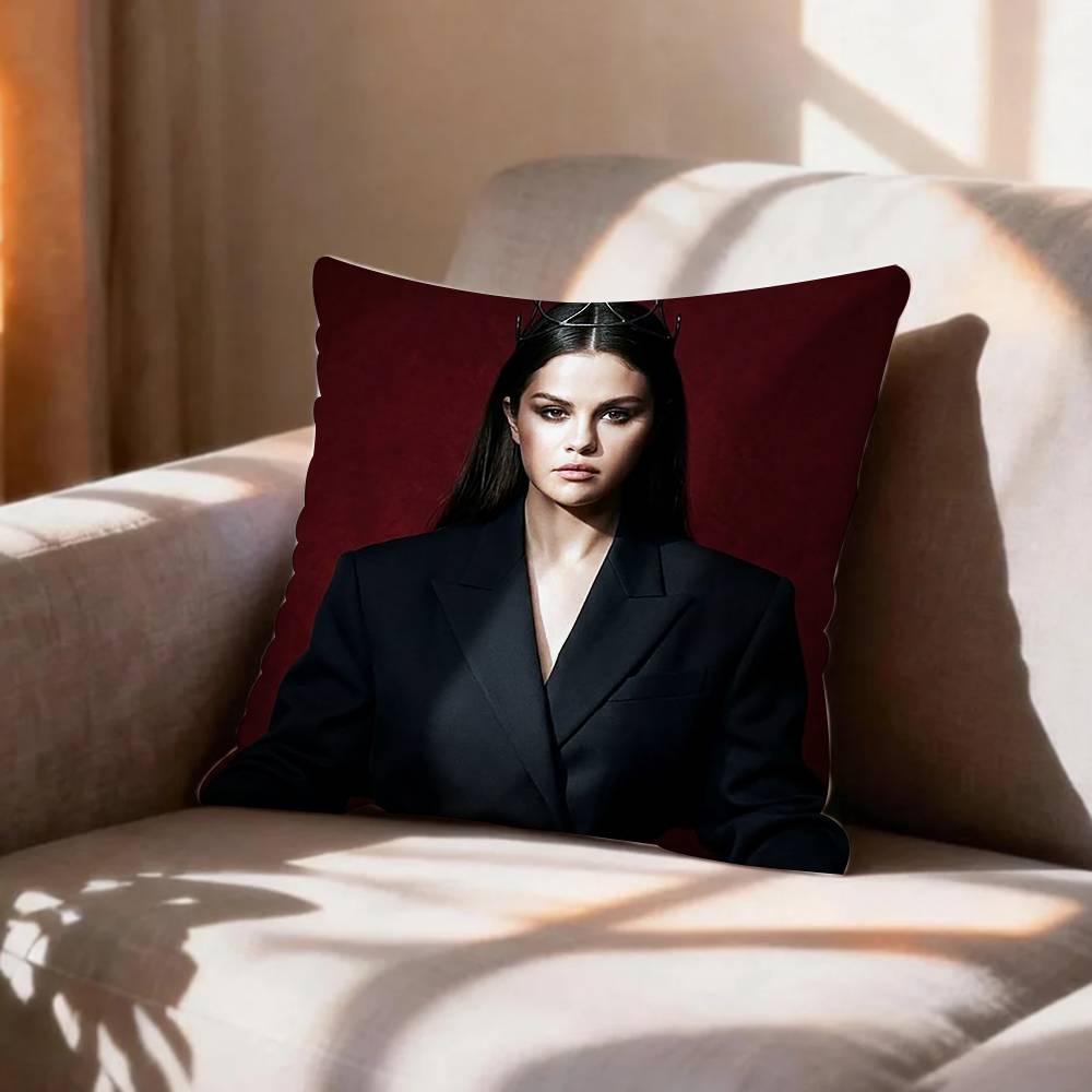 Sweet Girly SSelena Gomez Pillow Case Pattern Printed Pillowcase For Living Room Sofa Cushion Cover