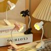 Mini Flower Shaped LED Book Light Eye Protection Adjustable Clip 360° Flip Study Lamp For Travel Bedroom Reading Book Light