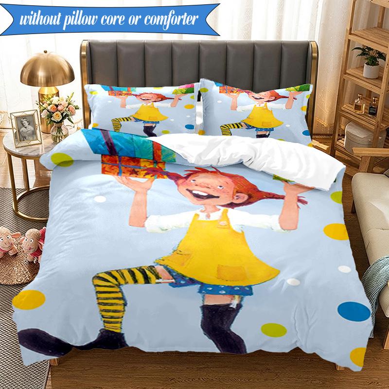 Pi-ppi And Horse Friendship 3pcs K-pop music group Bedding set,Ideal for Bedroom, Dormitory,Including Duvet Cover And 2pcs Pillowcases,Fan gifts