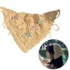 Crochet Hair Bandana Headbands Knitted Bowknot Head Scarf Festival Headwrap