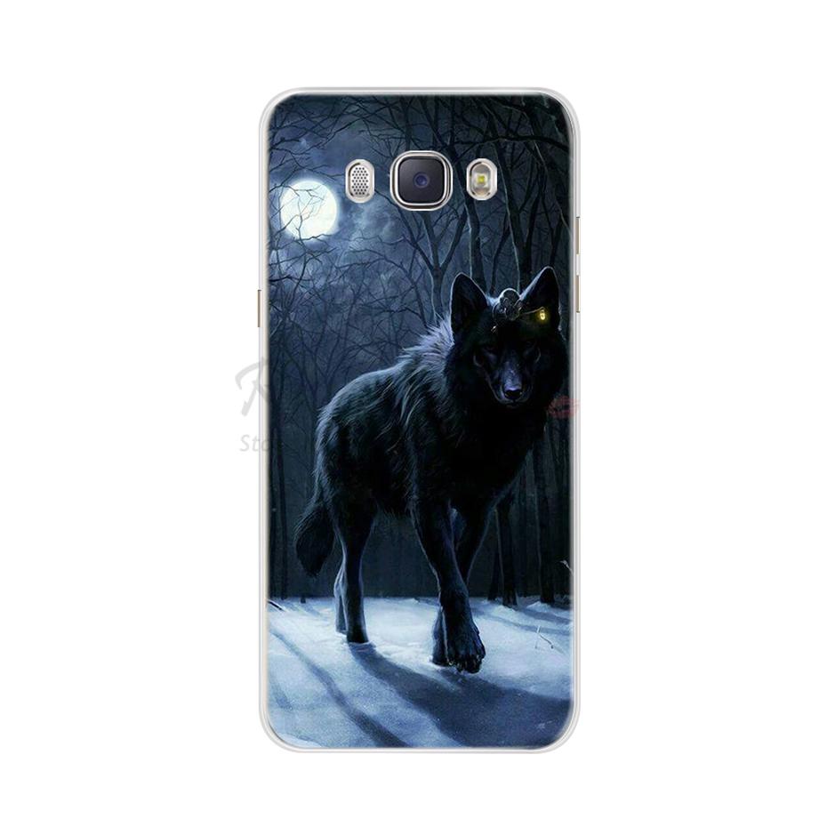 For Coque Samsung Galaxy J5 2016 Case Phone Back Cover Flower Silicone Case for Samsung J5 2016 J510 J510F Protector Cover Cases