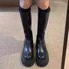 New Women's Shoes for Autumn and Winter: Thick-soled High-top Slimming Boots and Long Boots