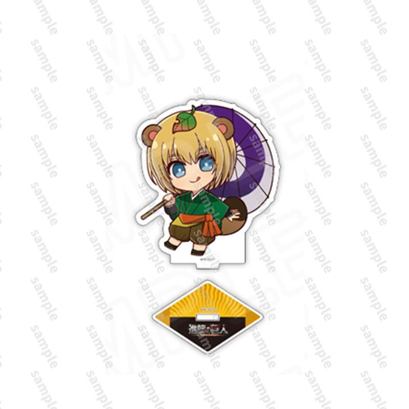 Attack On Titans Japanese Anime Peripherals Princess Cafe Version Acrylic Stand Collectible Desk Ornaments Creative Gift For Boy