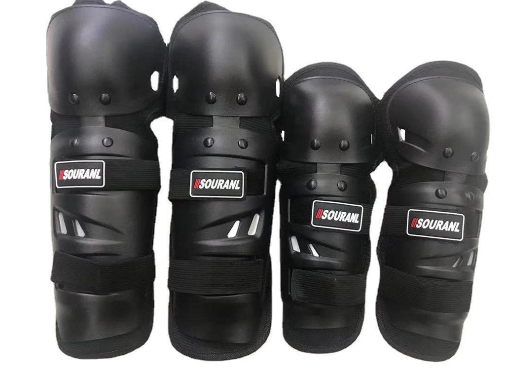 Off-road Motorcycle Knee and Elbow Pads Set for Competition Sports Gear - 4 Pieces