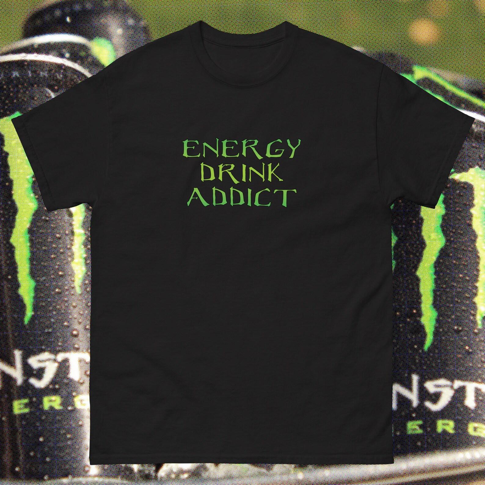 Energy Drink AddicT shirt, Monster Energy Parody Tee, Caffeine AddicT shirt, Y2K Gas Station Core Shirt S