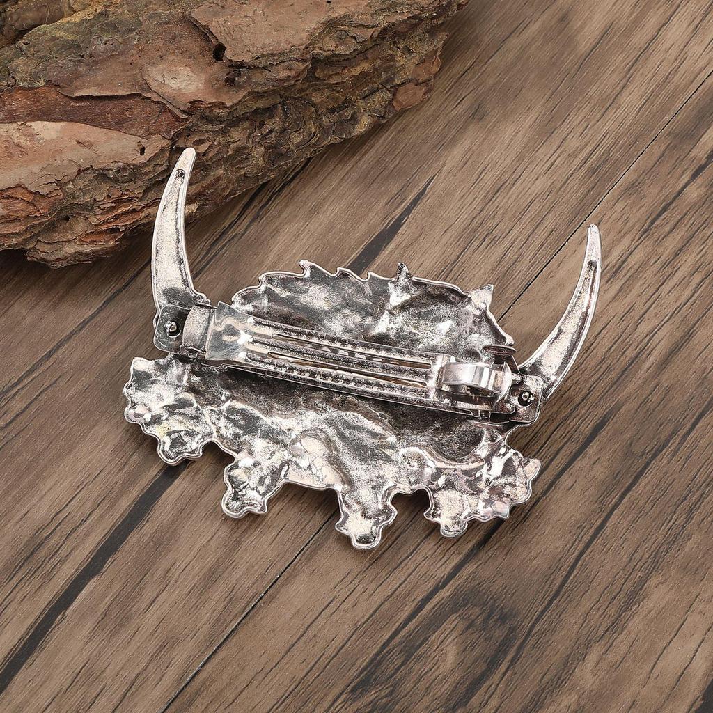 Viking Retro Moon Wolf Hair Clip - Trendy Norwegian Style Party Jewelry
