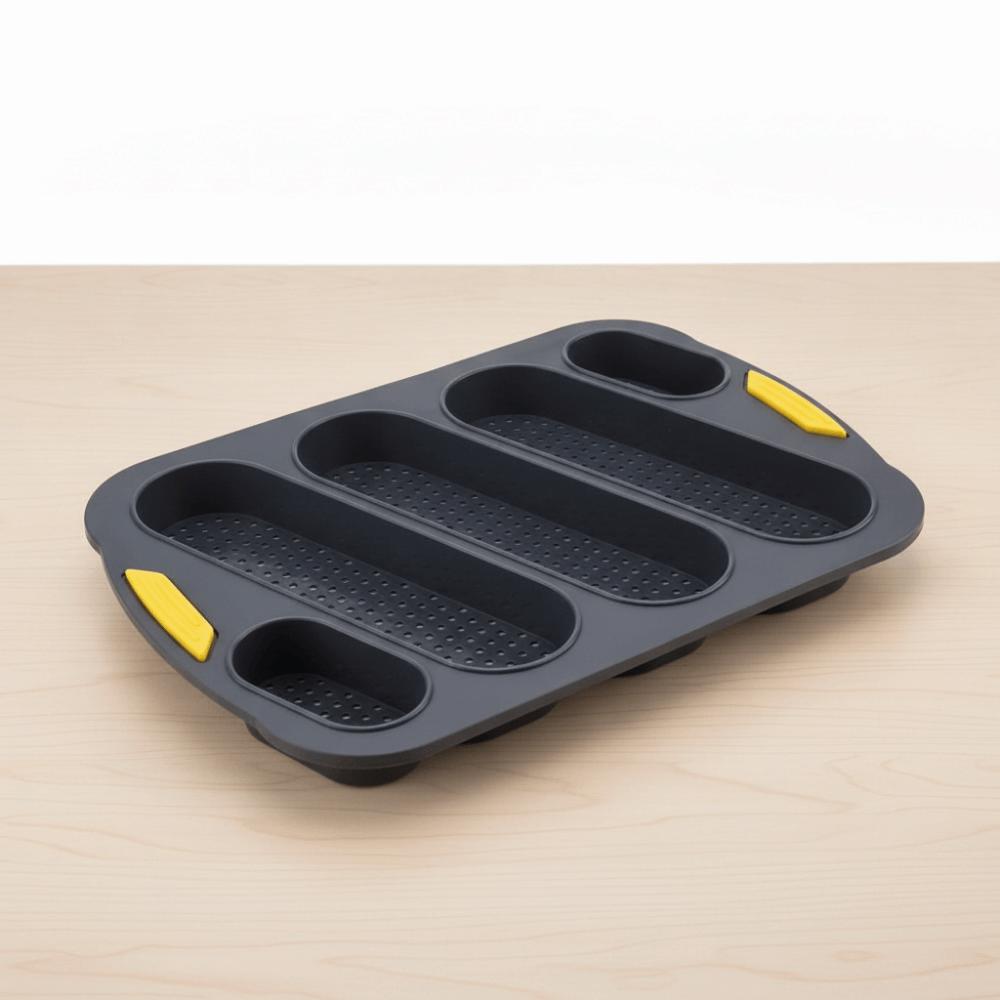 5 Grids Silicone Cake Mold Non-Stick Silicone Baking Pan Bread Baking Form Baking Tool
