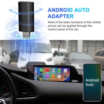 Belaidis Android Auto Adapter Dongle Automobilis, prijungtas prie belaidžio Android Auto Box USB-A/USB-C Plug & Play