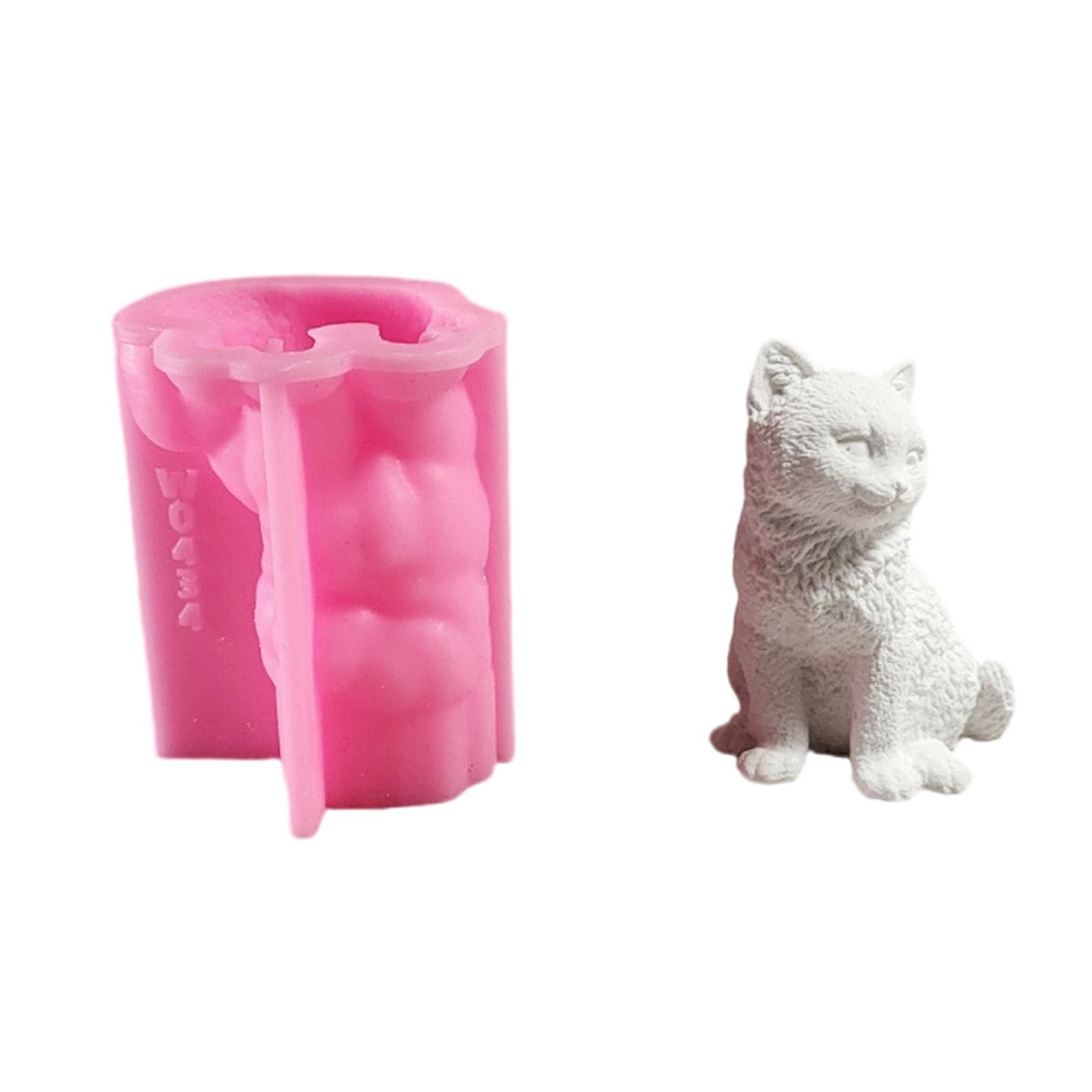 Easy To Use Cats Decoration Silicone Molds Flexible and Easy to Clean Cats Shape Silicone Ornament Mould for Crafts 1