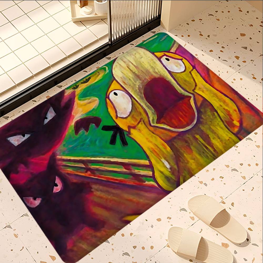 

Cartoon P-Psyduck Door Mat Washable Non-Slip Living Room Sofa Chairs Area Mat Kitchen Doormat Area Rug 40x60cm