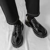 Fashion Lacquer leather men's shoes Trendy Thick Bottom Comfortable Style Leisure Party Business Office Classic plus size shoes