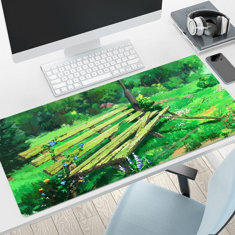 Large Gaming Mousepad Nature xcm XXL Lock Edge Mouse Pad Keyboard Mats Mouse Mat Rubber Table Carpet Office Desk Mat