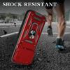 Case for iPhone 18 Pro Max, Shockproof Hard with Ring and Camera Protection - Red