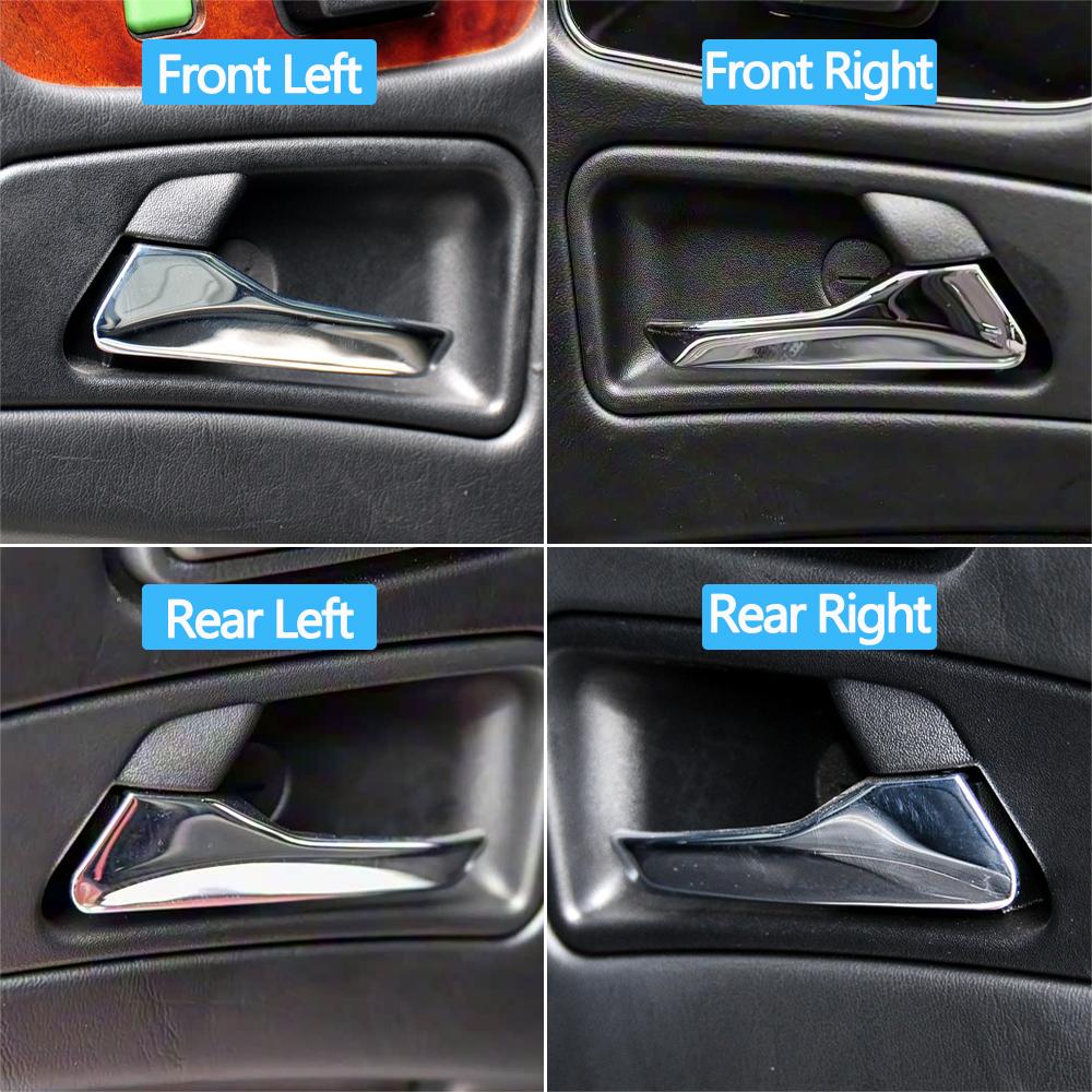 Auto Innen Vorne Hinten Links Rechts Chrom Türgriff für Mercedes Benz ML G C SLK Klasse W163 W463 W202 R170