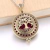 Aromatherapy Necklace Tree of Life Diffuser Jewelry Vintage Open Locket Pendant Essential Oil Perfume Aroma Diffuser Necklace