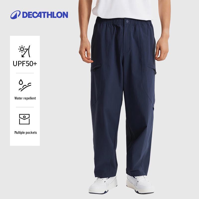 Мужские сужающиеся городские брюки-карго для активного отдыха Decathlon SPW XL сланец синий