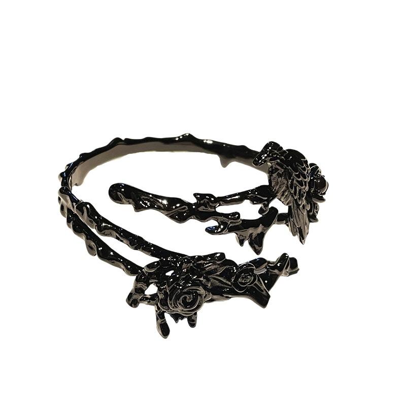 New Niche Design Dark Personality Thorn Raven Open Bracelet High Sense Fashion Retro Bracelet Women