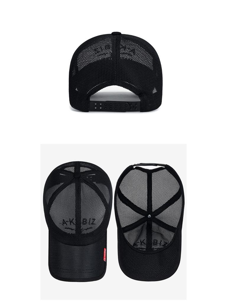 Unisex Summer Mesh Sun Hat: Breathable, Adjustable, Soft Top Baseball Cap for Youth