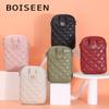 New women's mobile phone bag fashion rhombus messenger bag zipper large capacity shoulder bag women