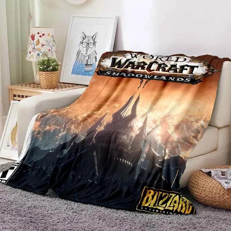 World of Warcraft Art Blanket Flannel Blanket A World of Magic and Limitless Adventure Soft Comfortable Home Travel Blanket