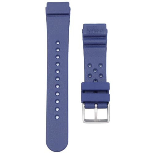 Seiko Watch Strap, RS04K22NY2, 22mm Mounting Width, 20mm Buckle Width, Urethane, Navy Blue, Genuine Diver's Watch.
