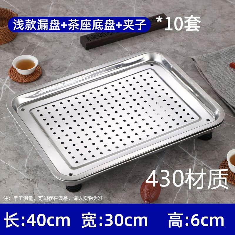 

Rectangular Stainless Steel Draining & Serving Tray