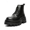 Men's Fashion Punk Rock Dress Platform Boots Black Trendy Original Leather Shoes Cowboy Autumn Winter Boot Cool Ankle Botas Male